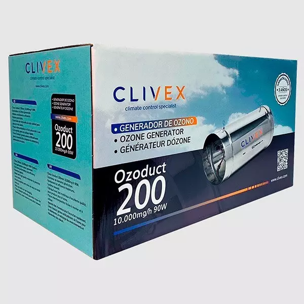 Ozonizador Conducto Ozoduct Clivex Ozonizador Conducto Ozoduct Clivex 10000mg 200mm Caja