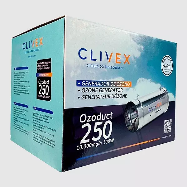 Ozonizador Conducto Ozoduct Clivex Ozonizador Conducto Ozoduct Clivex 10000mg 250mm Caja