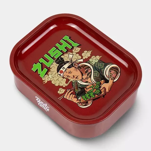 'Zushi' Metal Box with Rolling Tray - GB The Green Brand