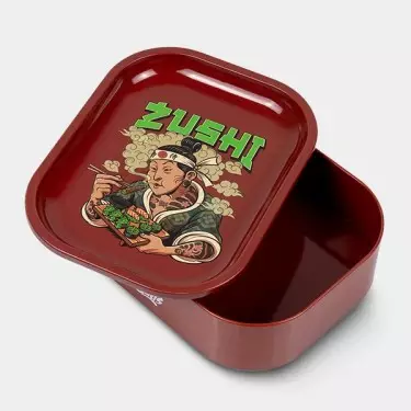 'Zushi' Metal Box with Rolling Tray - GB The Green Brand