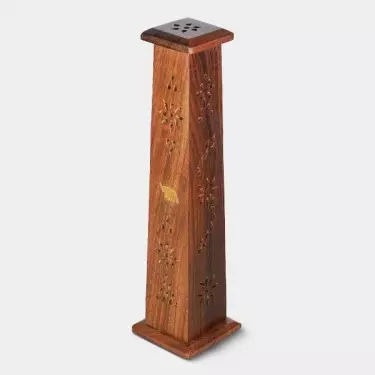 Wooden Tower for incense sticks and cones - Growbarato