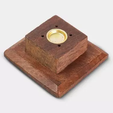 Wooden Tower for incense sticks and cones - Growbarato