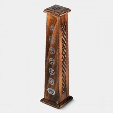 Torre de Madera para Incienso chakras