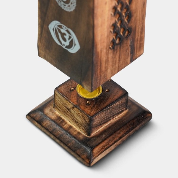 Torre de Madera para Incienso chakras