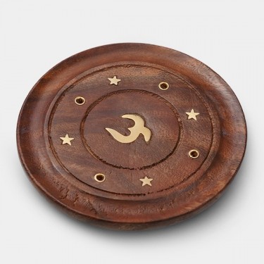 Plato de Madera para Incienso shiva