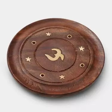 Plato de Madera para Incienso shiva