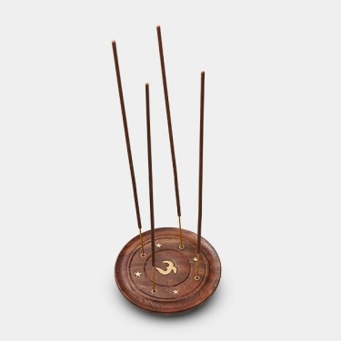 Plato de Madera para Incienso shiva