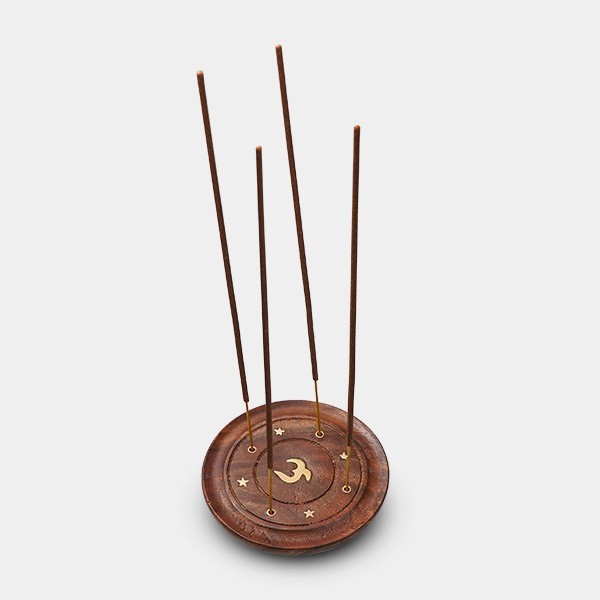 Plato de Madera para Incienso shiva