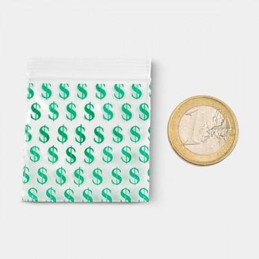 Bolsa Zip 50x50mm Dólar