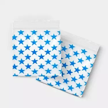 Stars Zip Bag 50x50mm - GB The Green Brand