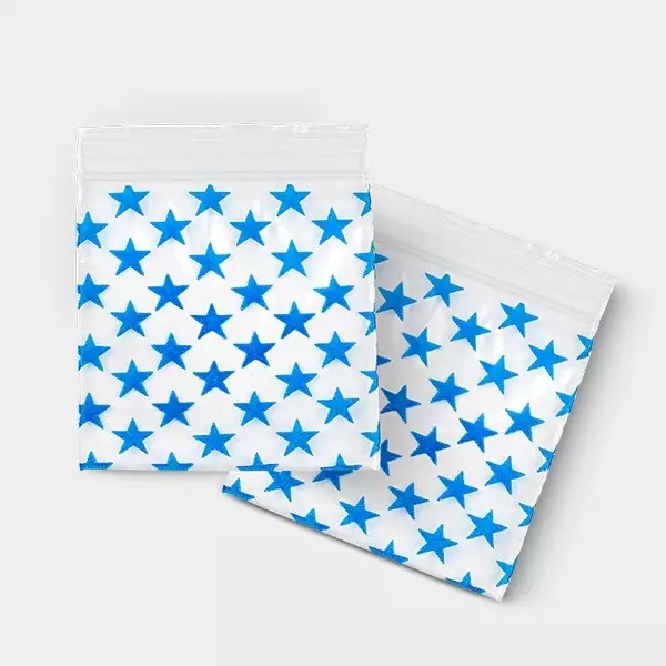 Stars Zip Bag 50x50mm - GB The Green Brand