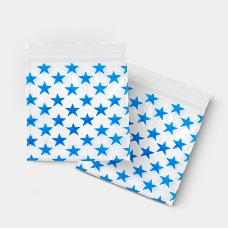 Bolsa Zip 50x50mm Estrellas
