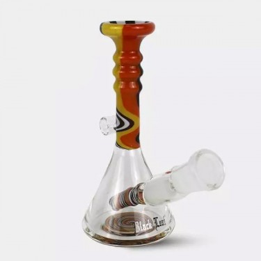 Bong de Cristal Black Leaf 13cm naranja