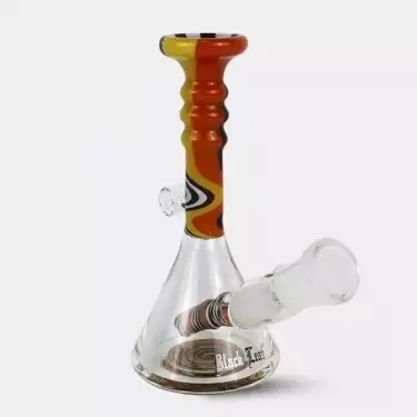 Bong de Cristal Black Leaf 13cm naranja