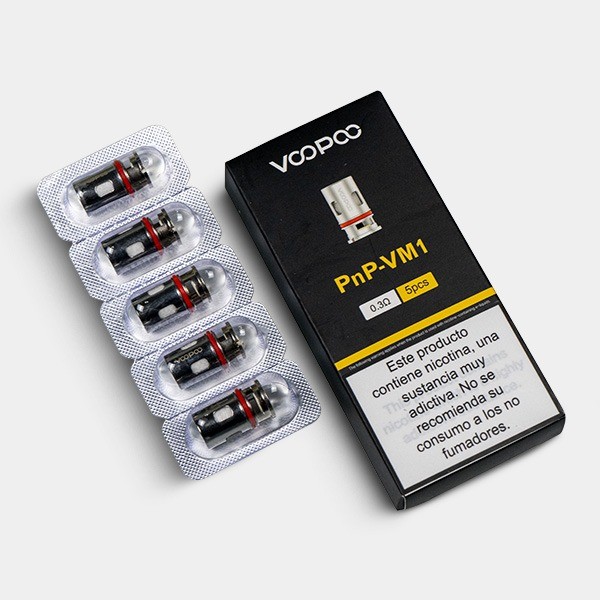 Resistencias Voopoo PnP y TPP 5 piezas