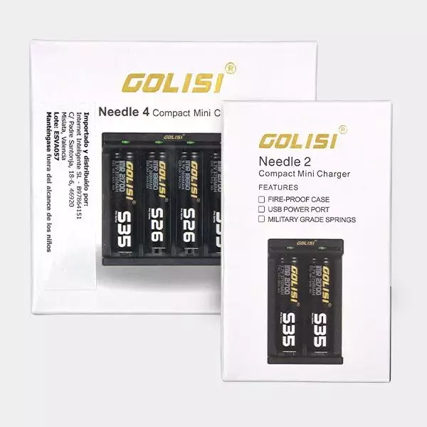 View Carregador Golisi agulha 2 ou 4 para baterias - GB a marca verde