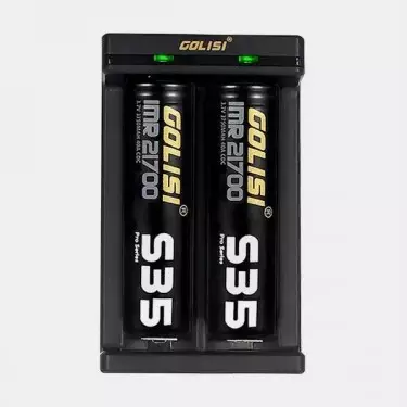 Carregador Golisi agulha 2 ou 4 para baterias - GB a marca verde