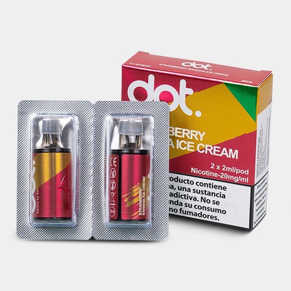 Dotmod Switch Strawberry Banana Ice Cream 20mg - Cápsula Precargada