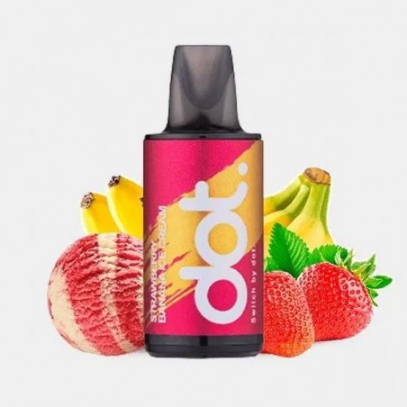 Dotmod Switch Strawberry Banana Ice Cream 20mg - Cápsula Precargada