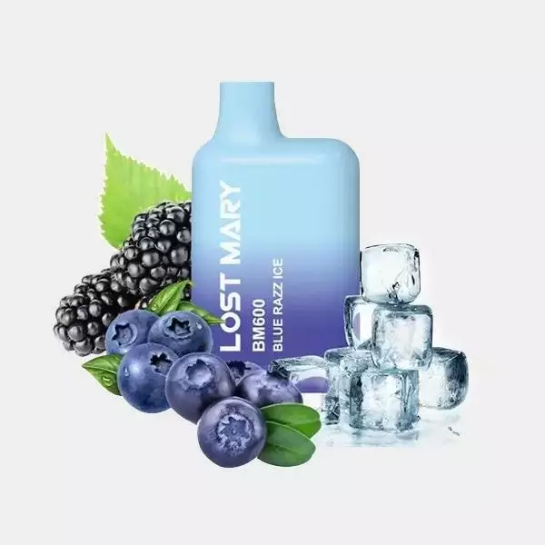 View Lost Mary BM600 Blue Razz Ice - GB The Green Brand