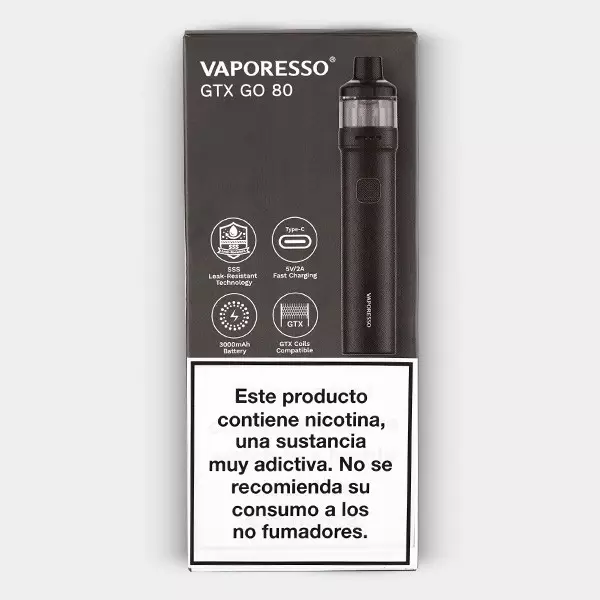 Vaporesso GTX GO 80 The Vaporesso GTX GO 80 - GB The Green Brand