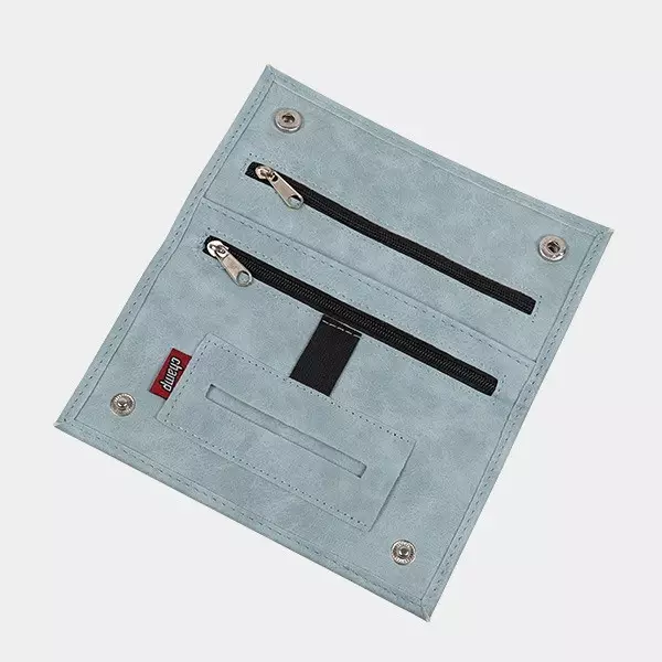 Tabaquera de Piel Sintética Tabaquera de Piel Sintética azul abierta