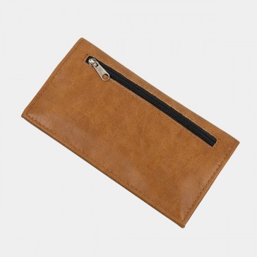 Tabaquera de Piel Sintética marrón cerrada