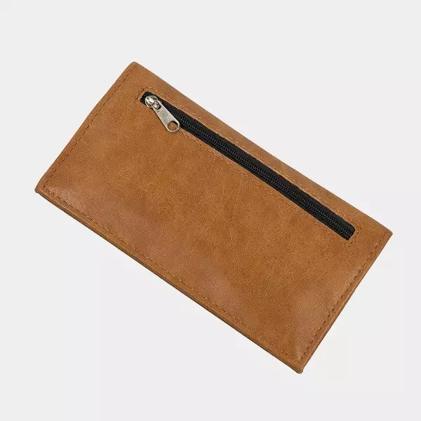 Tabaquera de Piel Sintética Tabaquera de Piel Sintética marrón cerrada