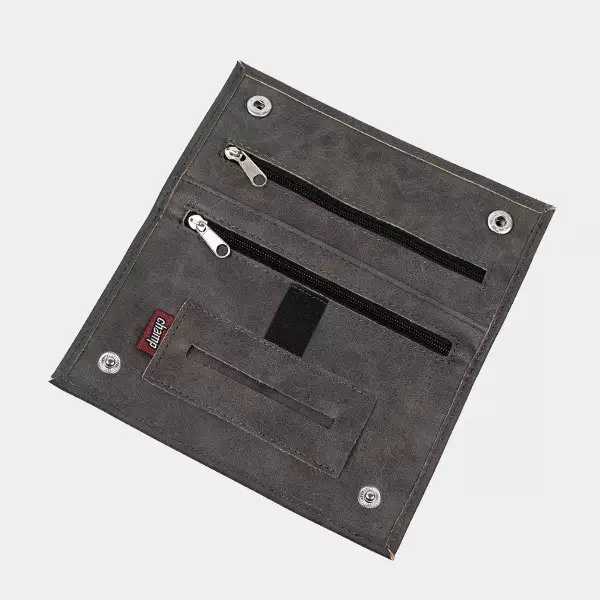 Tabaquera de Piel Sintética Tabaquera de Piel Sintética gris abierta
