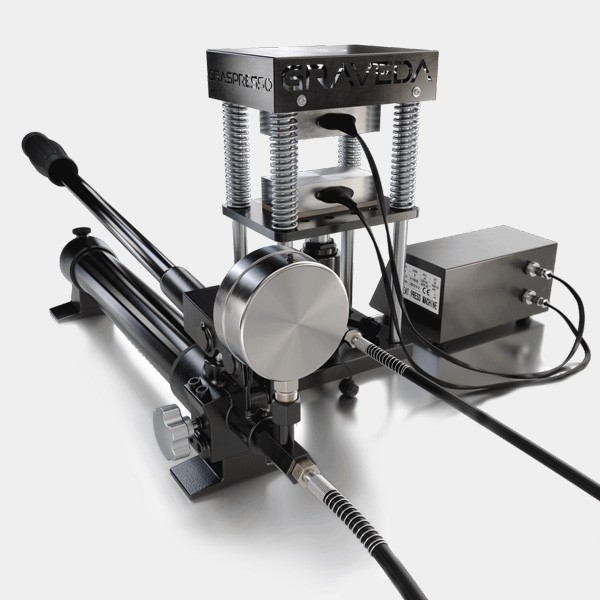 Prensa Rosin Graspresso GP50 15 Toneladas con Manómetro parte trasera