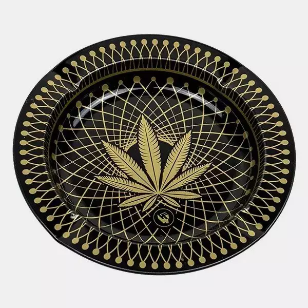 View Leaf 38 Metallic Ashtray - GB The Green Brand