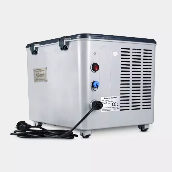 Umidificador Monzón ultrassônico 12 membranas Ultrasonic Monsoon Humidifier 12 Membranas parte traseira