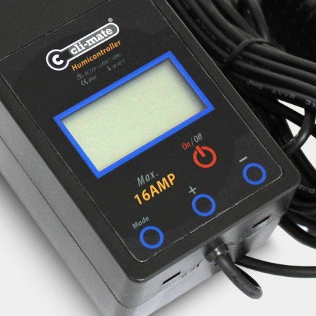 Controlador de Humedad 16A Cli-mate detalle display