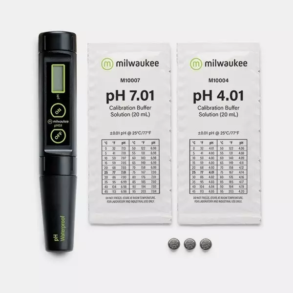Medidor PH Milwaukee PH51con líquidos calibradores