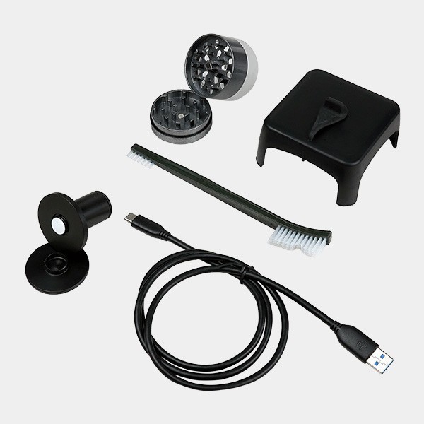 Medidor de Cannabinoides Purpl Pro componentes