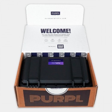 Medidor de Cannabinoides Purpl Pro maletín en caja de envío