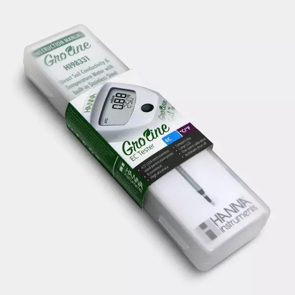 Medidor Hanna EC Suelo HI98331 caja