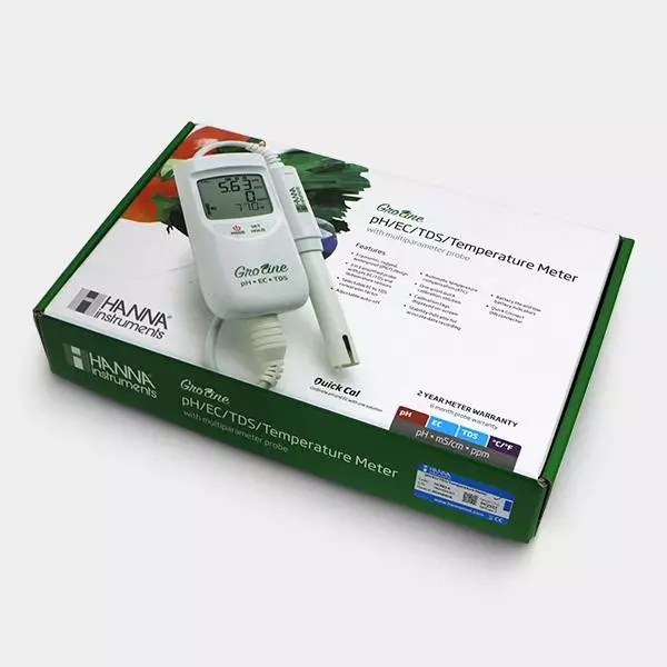 Medidor Hanna Multiparamétrico Portátil HI9814 caja