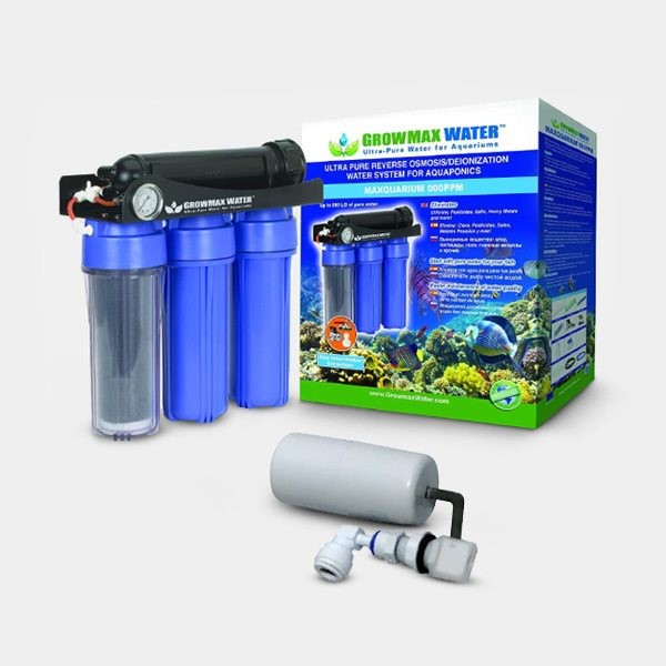 Filtro osmosis - MaxQuarium 000 PPM osmosis + desionizacion + Kit Boya Seguridad GrowMax