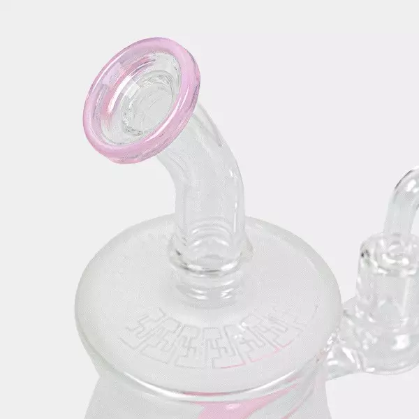 Bong BHO Round Base 20cm rosa boca