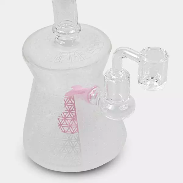 Bong BHO Round Base 20cm rosa percolador