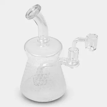 Bong BHO Round Base 20cm transparente