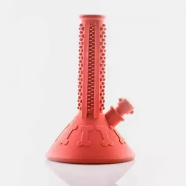 Juguete para Perros 'Beaker Buddy' Puff Palz rojo lateral