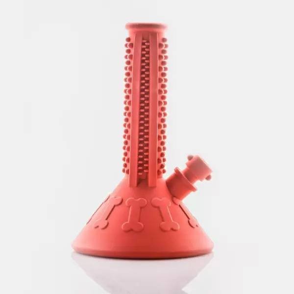 Juguete para Perros 'Beaker Buddy' Puff Palz rojo lateral