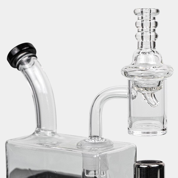 Bong Travel Rig con Soplete Black Leaf