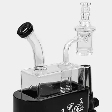Bong Travel Rig con Soplete Black Leaf