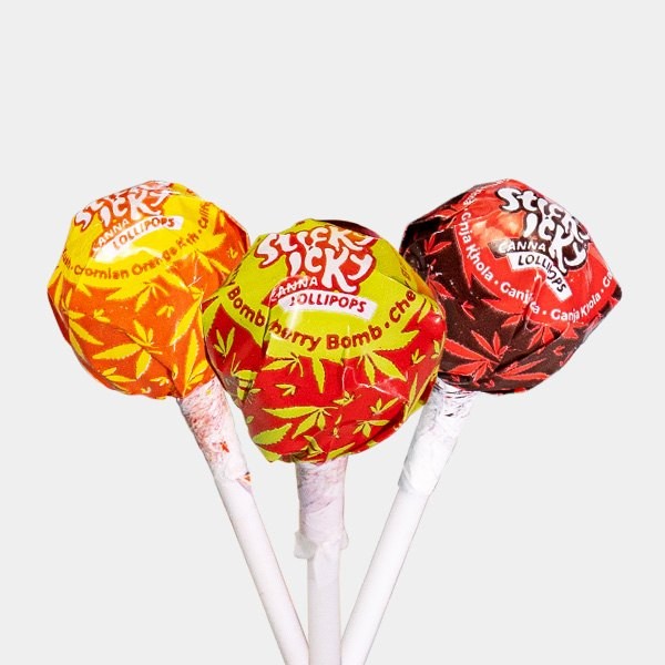 Piruletas Sabor Cannabis Sticky Icky