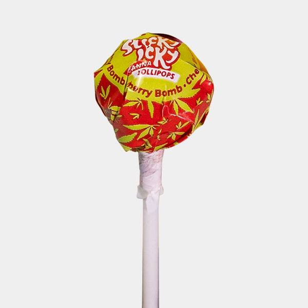 Piruletas Sabor Cannabis Sticky Icky cherry bomb
