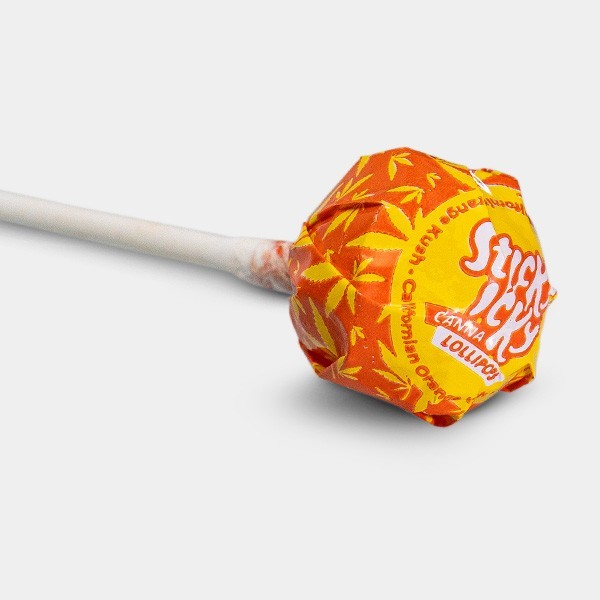 Piruletas Sabor Cannabis Sticky Icky kali orange tumbado