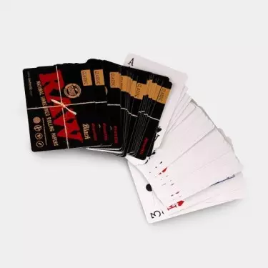 Raw Baraja Preto para Jogar Cartas e Poker - GB A Marca Verde